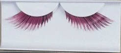 Lacey Costume Eyelashes Feather Pink Costume Accessories