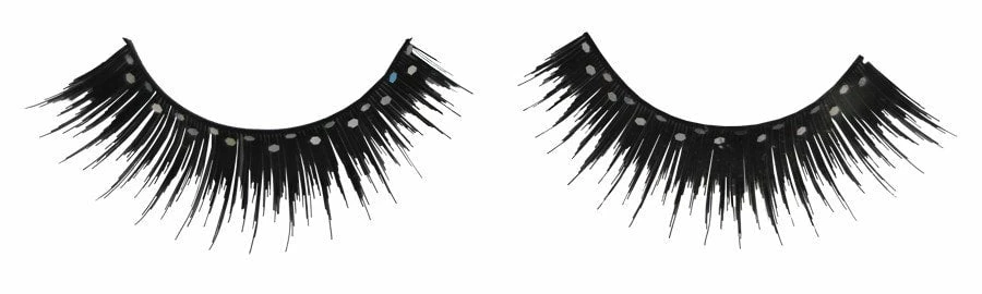 Lacey Costume Costume Accessories Eyelashes Black Glitter 4 Lacey Costume Costume Accessories Eyelashes Black Glitter