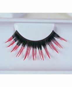 Lacey Costume Eyelashes Black With Pink