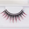 Morris Eyelashes Black With Red Tips And Rhinestones 2 Morris Eyelashes Black With Red Tips And Rhinestones