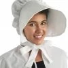 Morris Costume Accessories Bonnet White