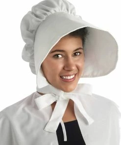 Morris Costume Accessories Bonnet White