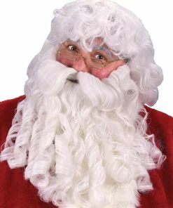 Morris Dlx Santa Wig Beard Mustache