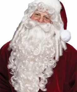 Lacey Costume Women's Costume Wigs Santa Wig And Beard Super Deluxe