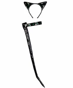 Morris Cat Set Black Leather Like