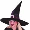 Morris Costume Accessories Witch Hat Pleated Velour