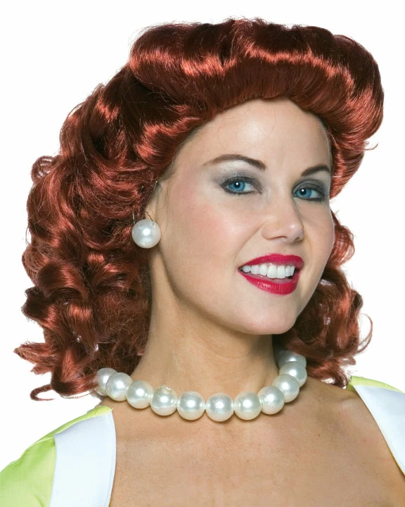 Lacey Costume Vintage Housewife Wig Women's Costume Wigs 3 Lacey Costume Vintage Housewife Wig Women's Costume Wigs
