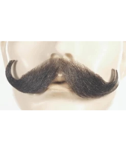 Lacey Costume Handlebar Synthetic/Human Blend Handmade Mustache