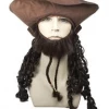 Lacey Costume Women's Costume Wigs Buccaneer Johnny With Hat
