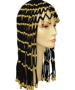 Lacey Costume Headdress Beaded Women's Costume Wigs
