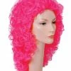 Lacey Costume Women's Costume Wigs Clown Disco 2 Long Wet Curly Wig