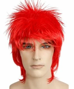 Lacey Costume Rod Stewart Color Ziggy Stardust Punk Bowie Women's Costume Wigs