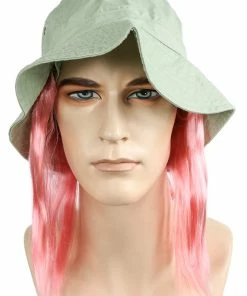 Lacey Costume Tramp Hat With Hair