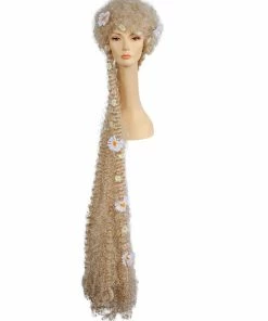 Lacey Costume Women's Costume Wigs Flower Godiva 5' Long Rapunzel Wig
