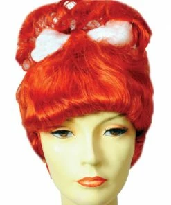 Lacey Costume Pebbil Flinstone With Bone Wig