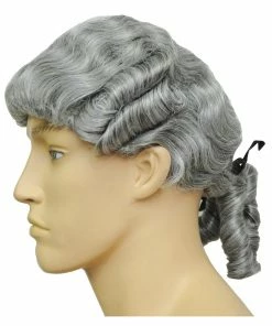 Lacey Costume Bargain Colonial Man Pigtail Wig