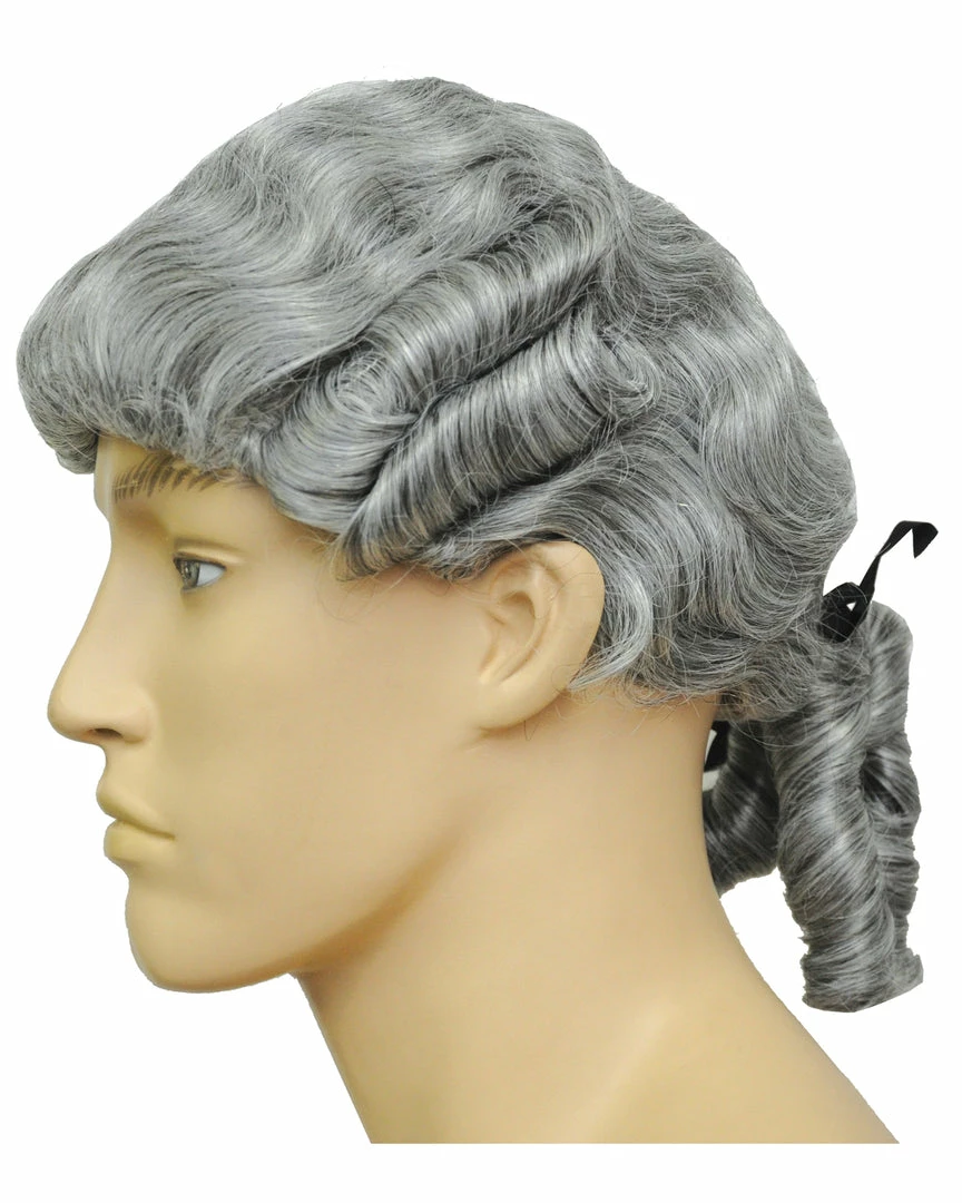 Lacey Costume Bargain Colonial Man Pigtail Wig 4 Lacey Costume Bargain Colonial Man Pigtail Wig