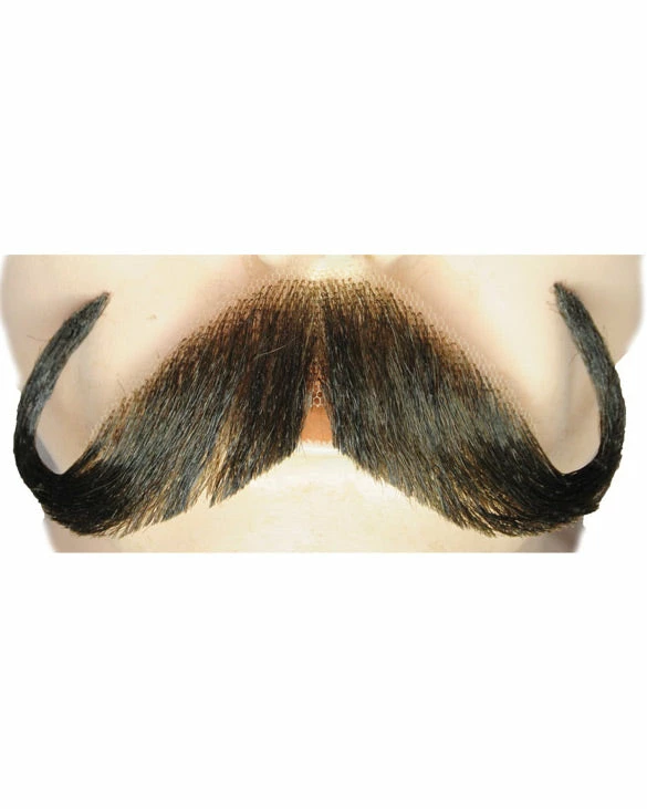 Lacey Costume Handlebar Synthetic/Human Blend Handmade Mustache 3 Lacey Costume Handlebar Synthetic/Human Blend Handmade Mustache
