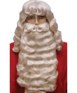 Lacey Costume Santa Set Supreme 004L Extra Large Longer Women's Costume Wigs