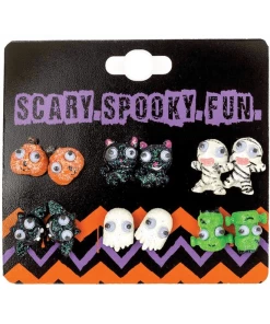 Morris Costume Accessories Earrings Studs With Googly Eyes