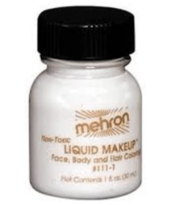 Morris Liquid Makeup 1 Oz White Costume Accessories