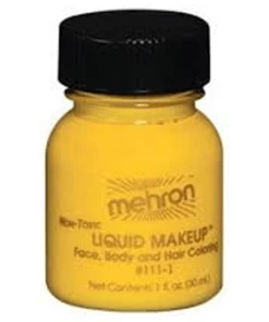 Morris Liquid Makeup 1 Oz Yellow Costume Accessories